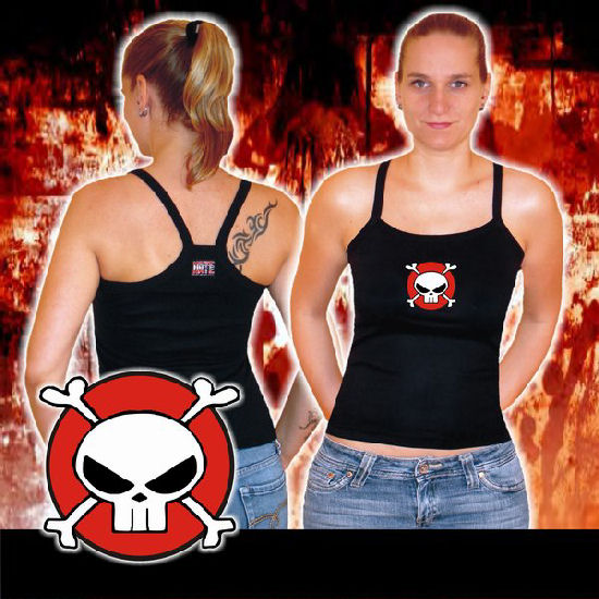 Hate- Träger Top Premium - Hateskull (schwarz)